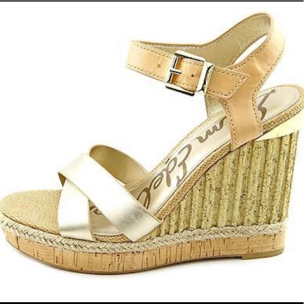 SAM EDELMAN CLAY WEDGE SANDALS